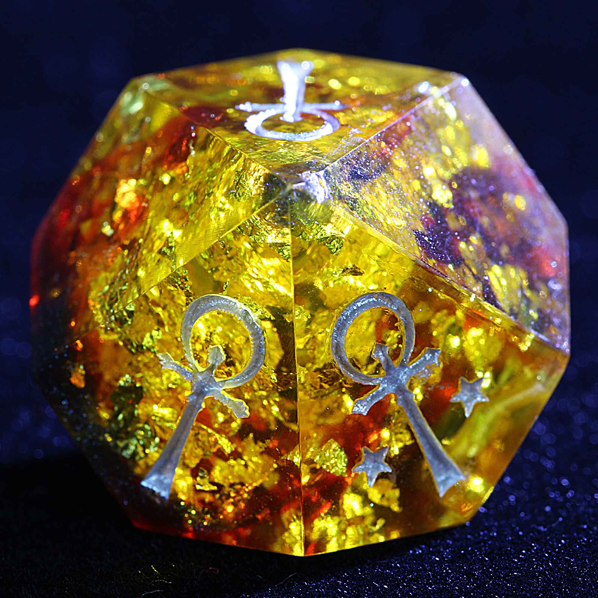 15 Polyhedral Resin Camarilla VtM Dice Set WoD Elders Crimson Pact - Image 6