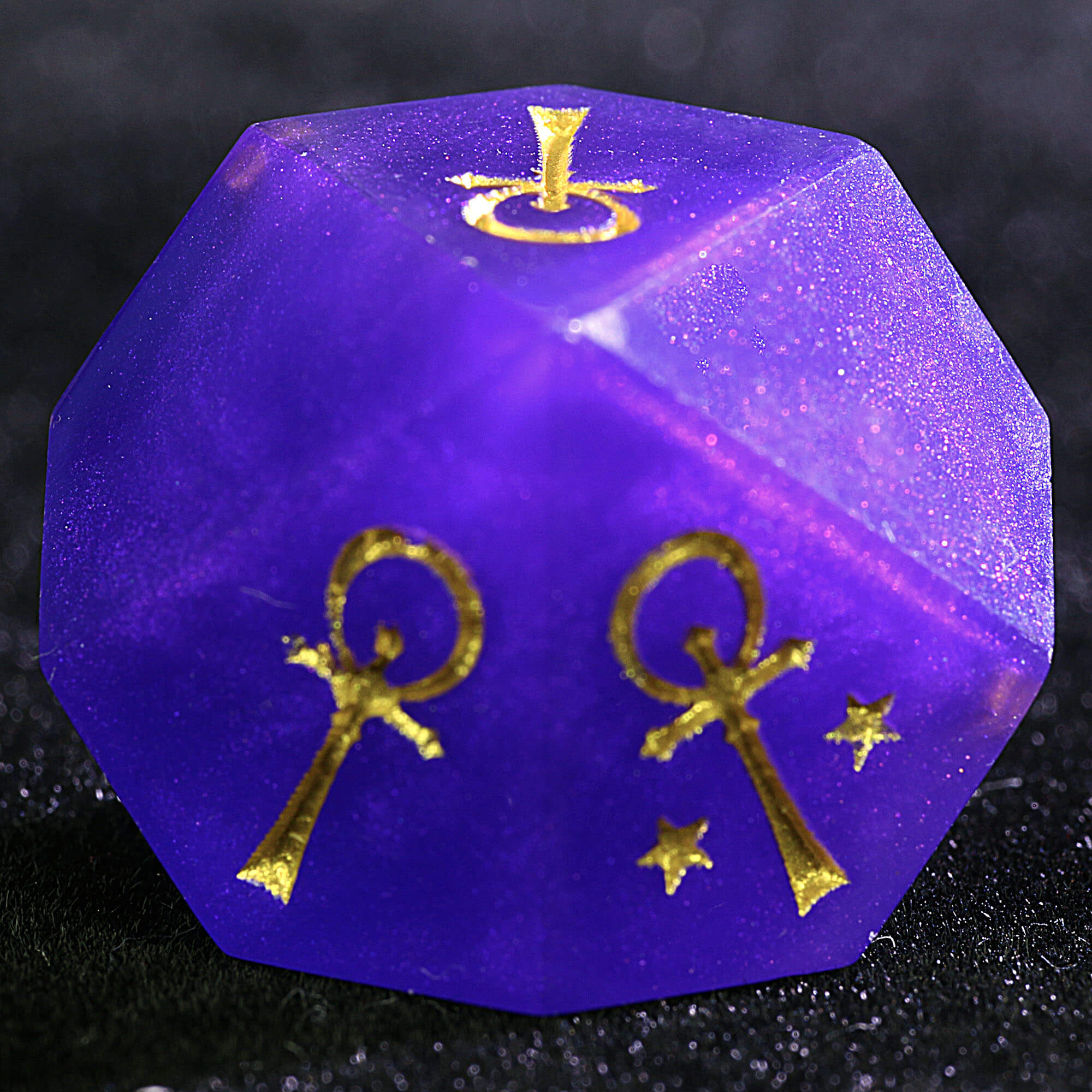 15 Polyhedral Resin Camarilla Set of Dice VtM WoD Azure Decree - Image 3