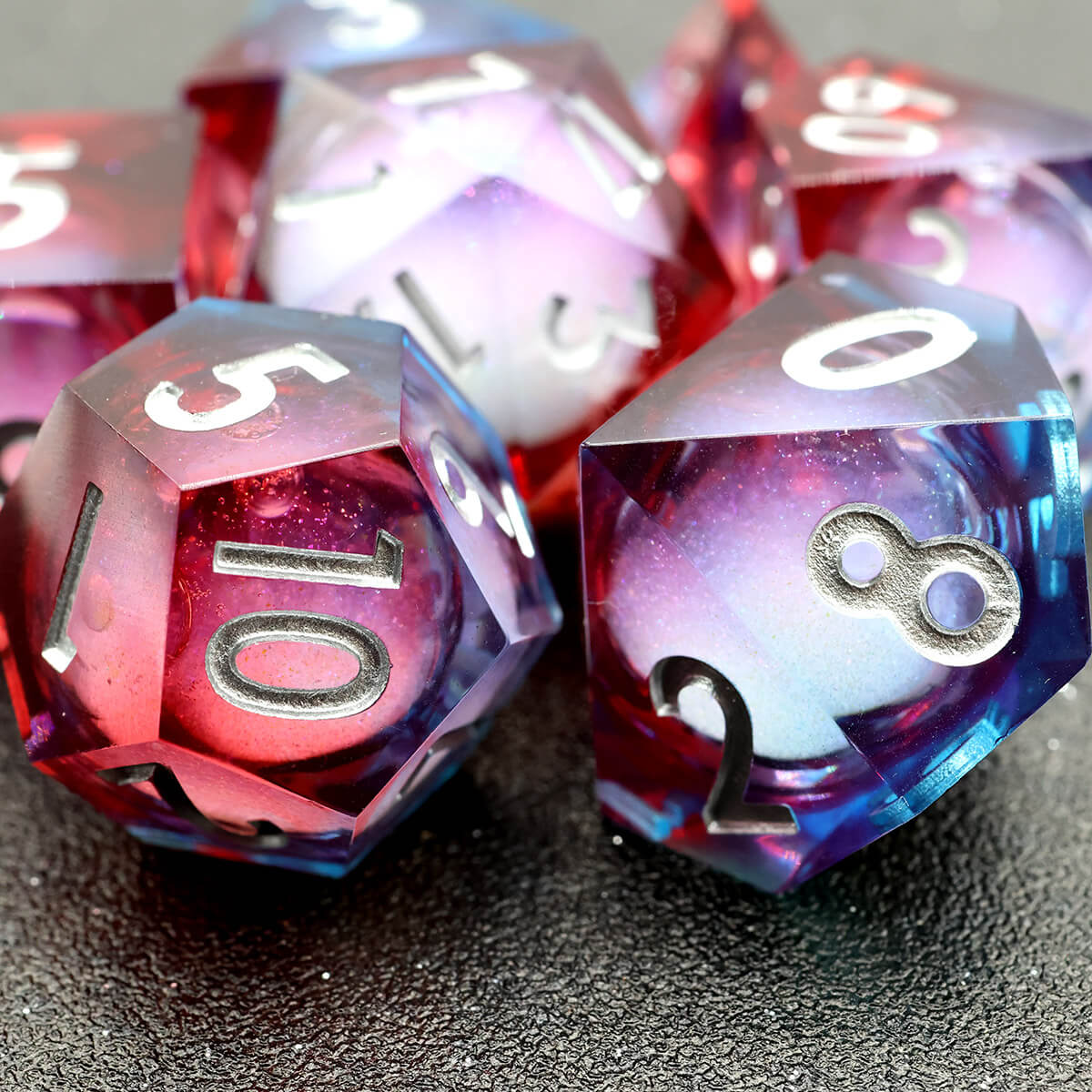 7-Piece Liquid Core Sharp Edge DND Dice Set - Image 7