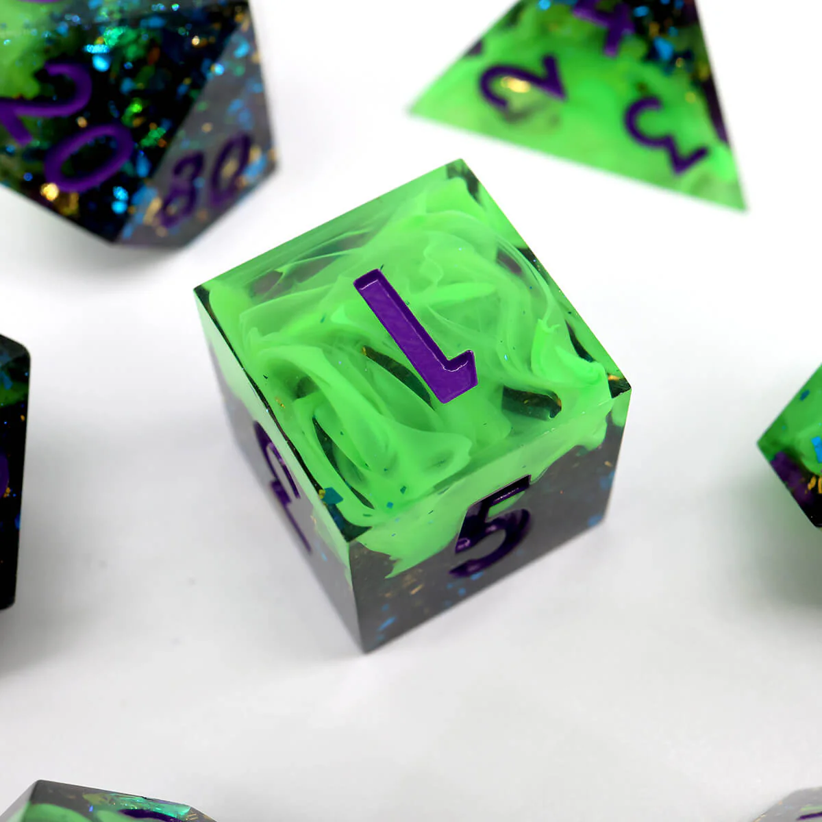 7-Piece Nobility Lady Sharp Edge DND Dice Set - Image 7