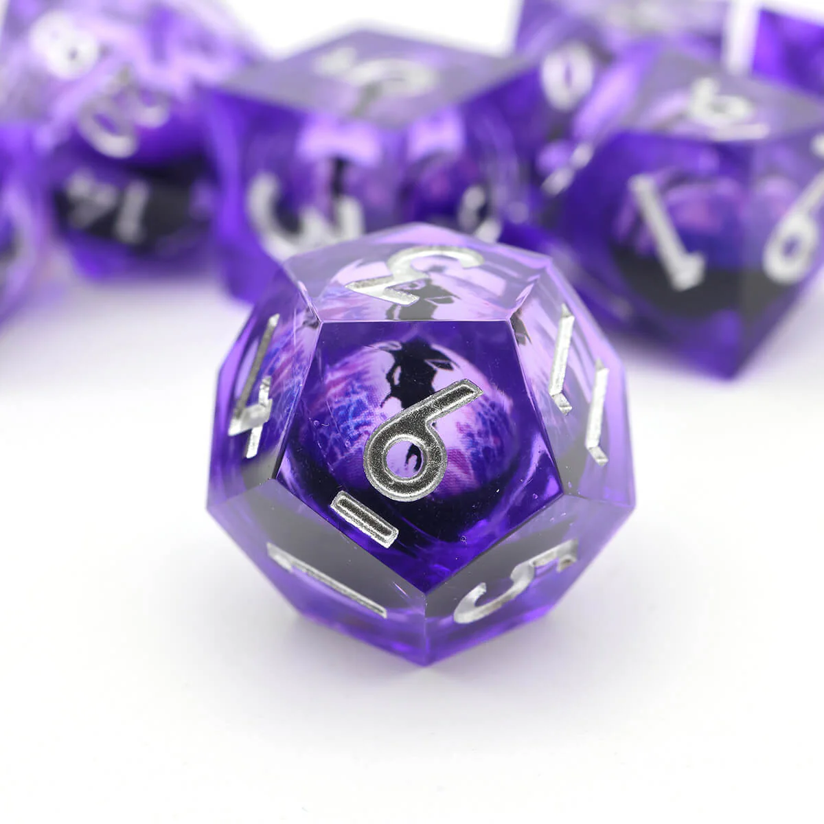 7-Piece Sharp Edge Dragon Eye DND Dice Set - Image 2
