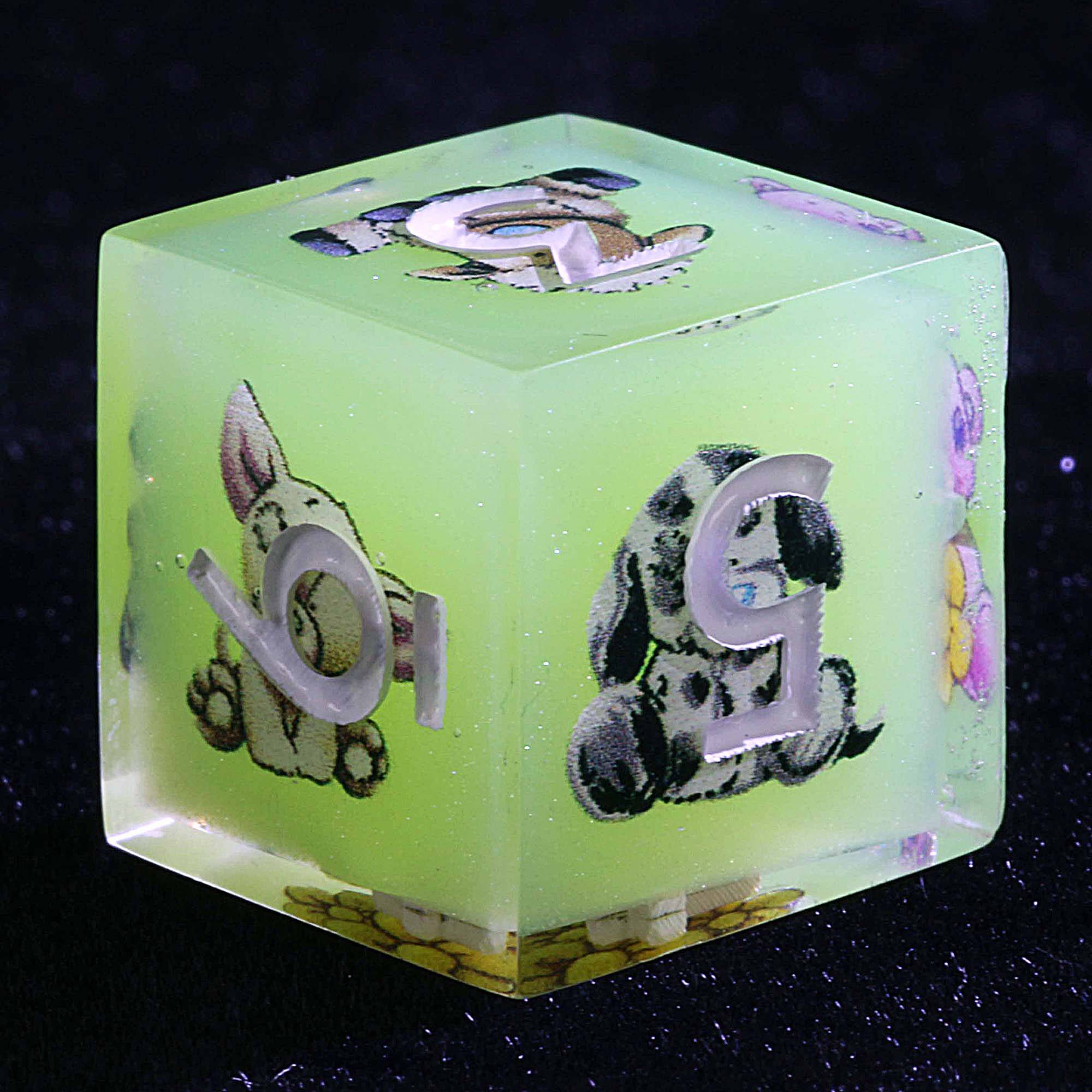 Luminous 9 Polyhedral D and D Sets of Dice Hope Sprout Farm - Image 3