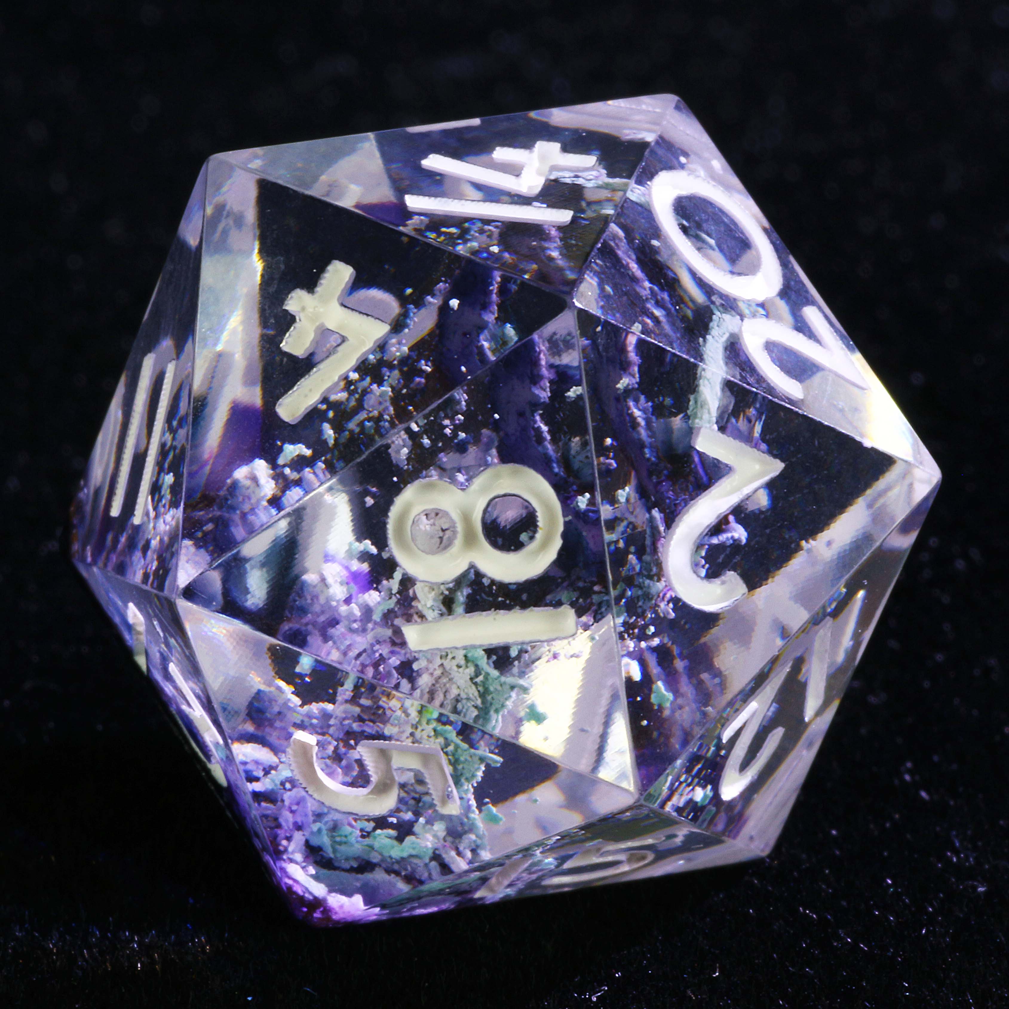 9 Polyhedral Dice D and D Sets Nocturne Violet - Image 4