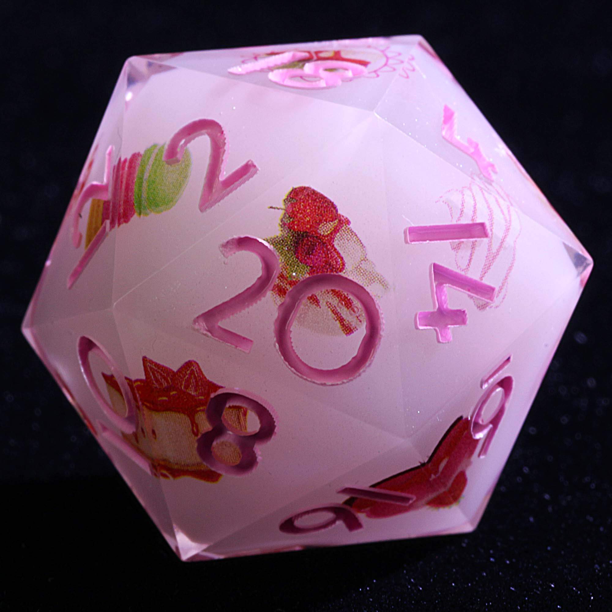 9 Polyhedral Resin D and D set of Dice Sugar Rush Decree - Image 2