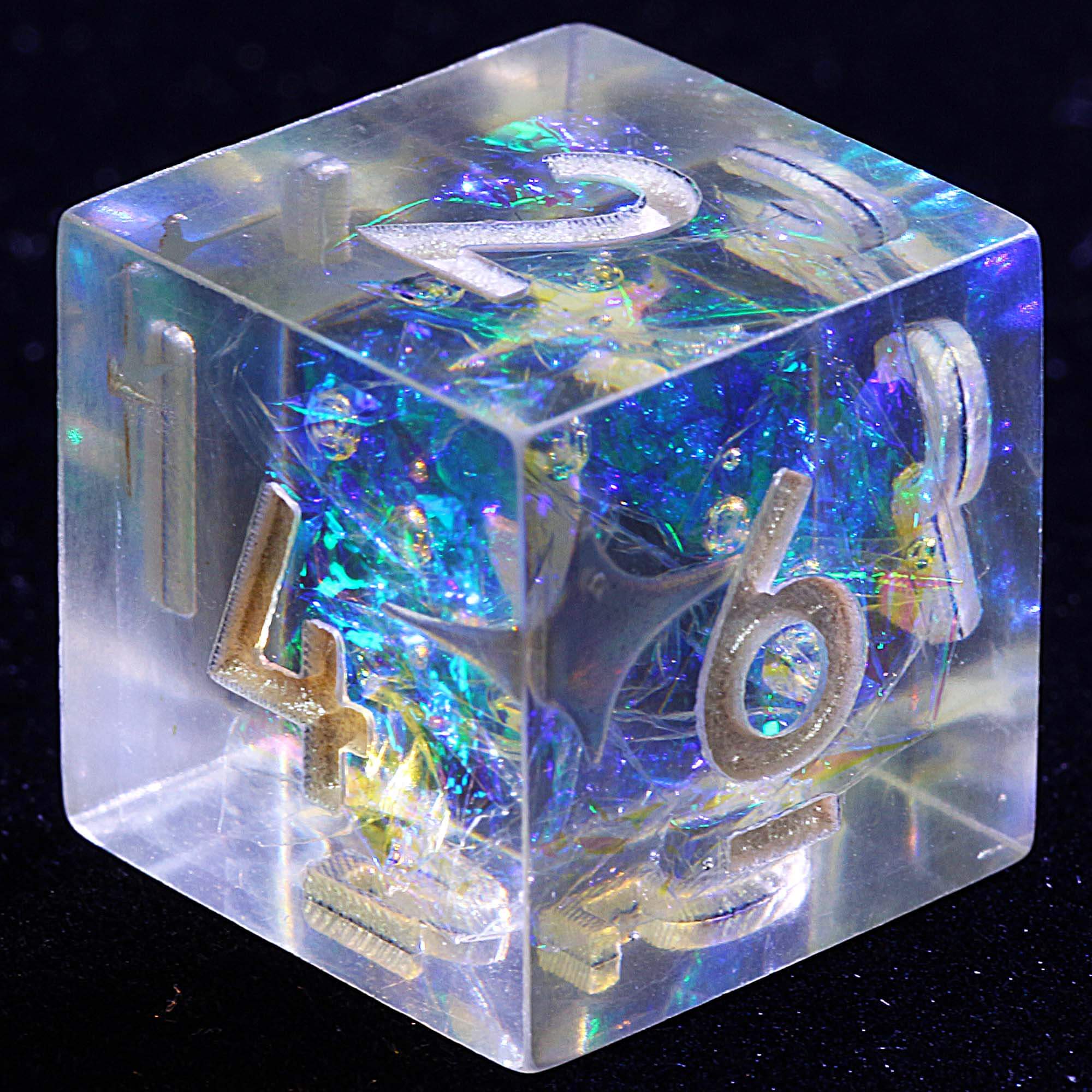 9 Polyhedral Resin Dice Sets D and D Celestial Oath Mirage - Image 3