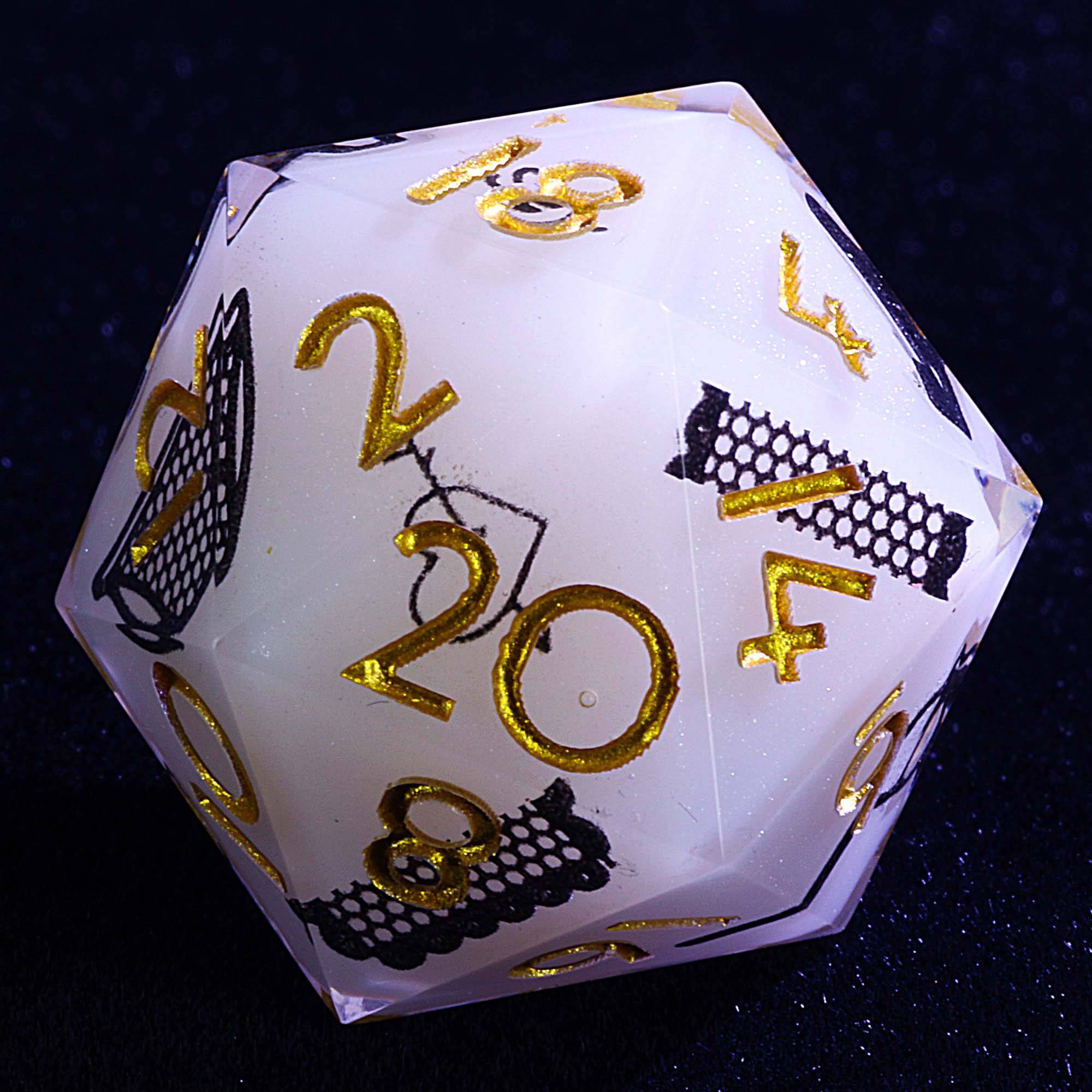 9 Polyhedral Set of Dice D and D Dark Fairy Tale - Image 3
