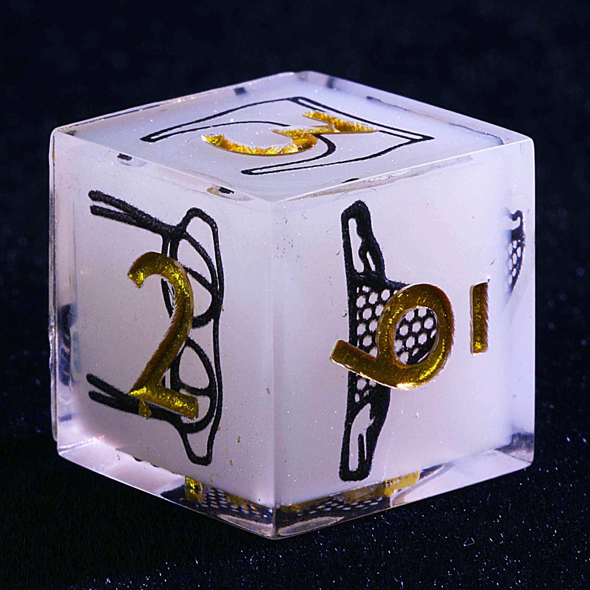 9 Polyhedral Set of Dice D and D Dark Fairy Tale - Image 4