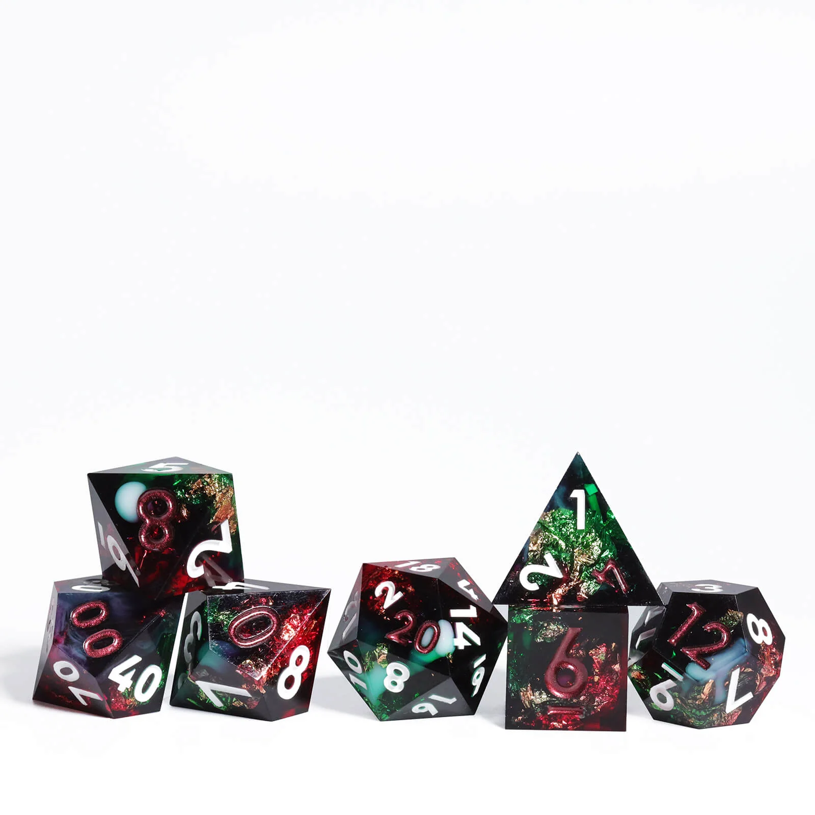Cool 7 Sharp Edge Game Polyhedral Set Dice D and D - Abyss - Image 4