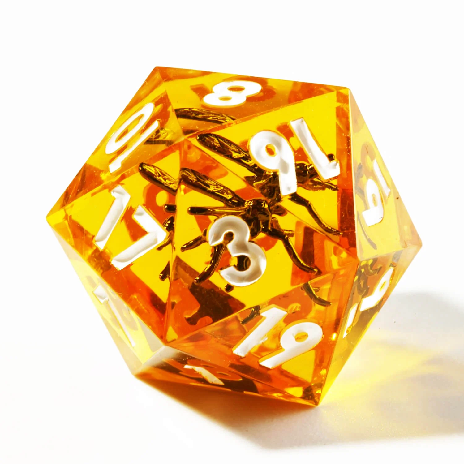 7-Piece Sharp Edge Mosquito Polyhedral Resin Dice Set D&D - Image 3
