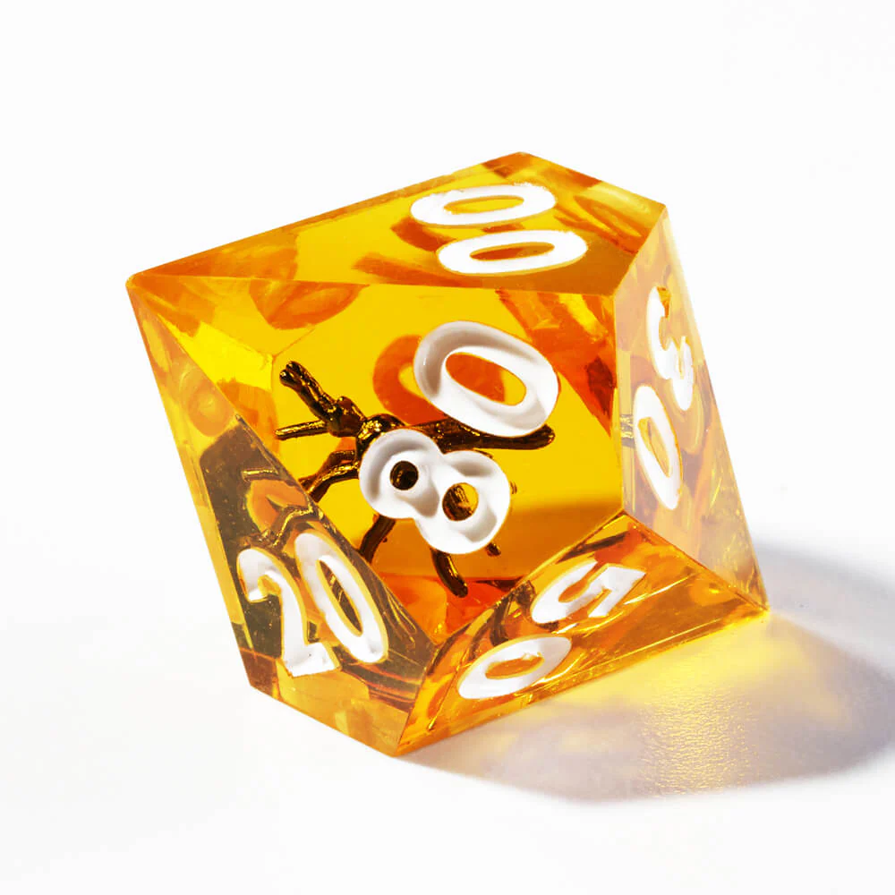 7-Piece Sharp Edge Mosquito Polyhedral Resin Dice Set D&D - Image 4
