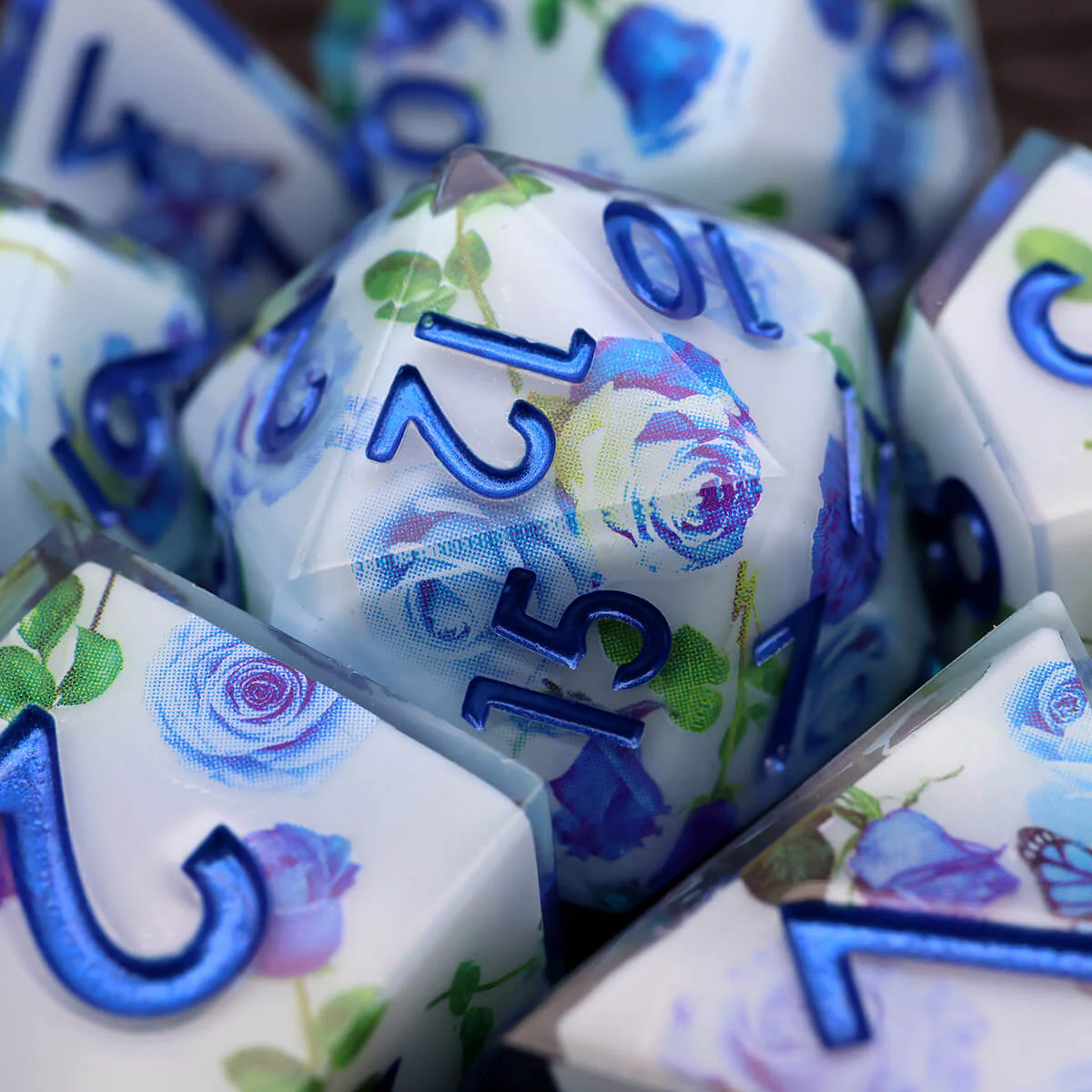 DND Dice Set Butterfly 7-Piece Sharp Edge Layered - Image 10