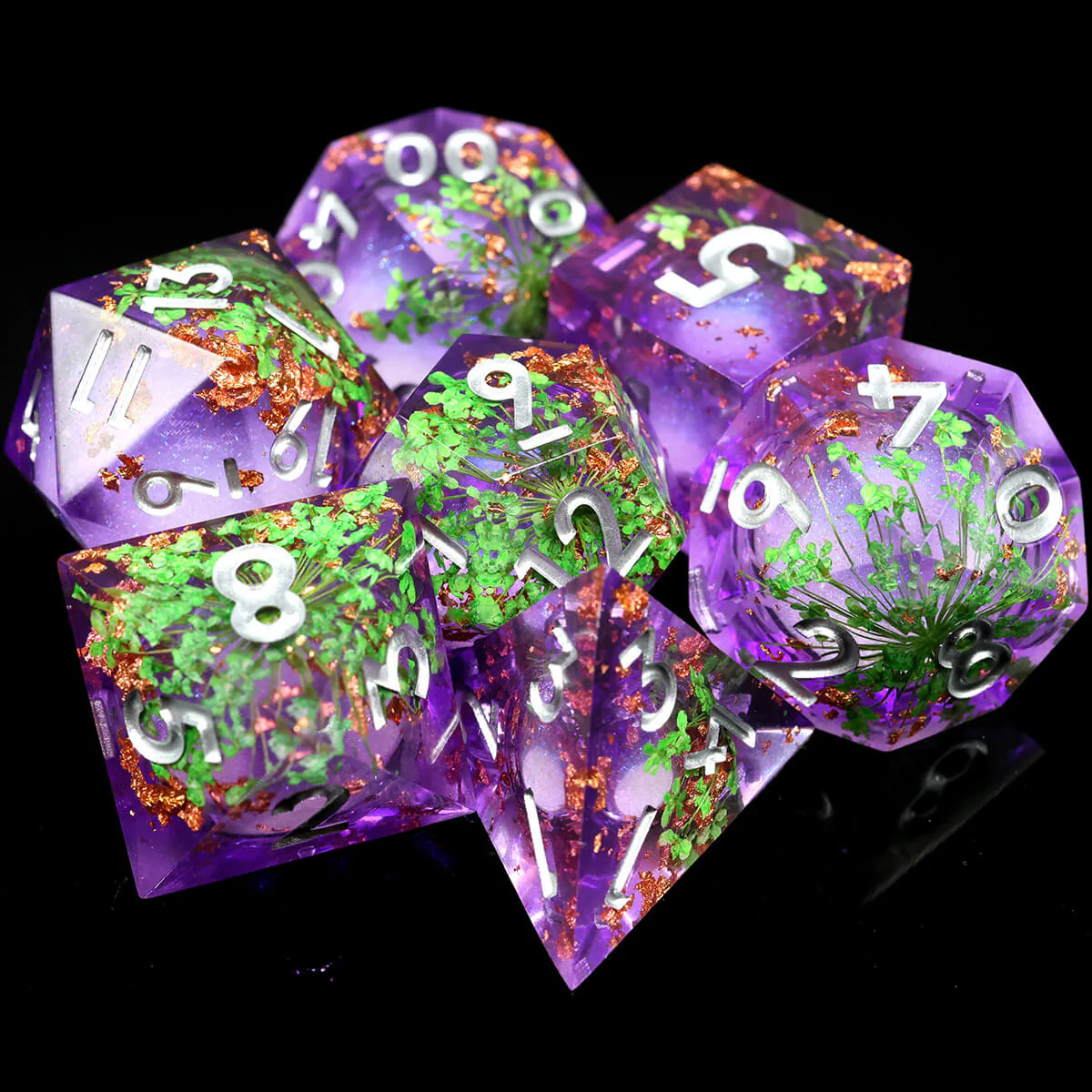 DND Dice Set Liquid Core 7-Piece Sharp Edge - Image 12