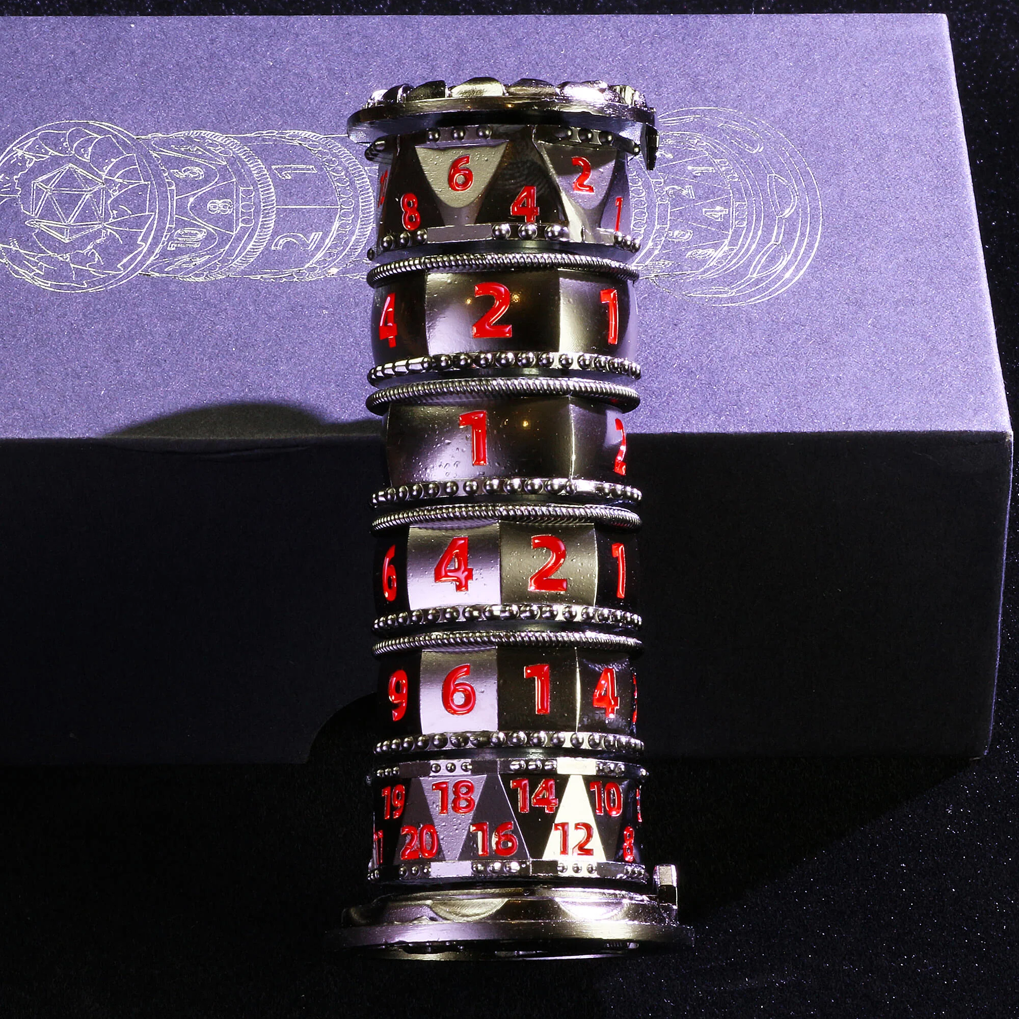 Dragon 7 in 1 Tower Spinning Metal Dice DnD - Image 16