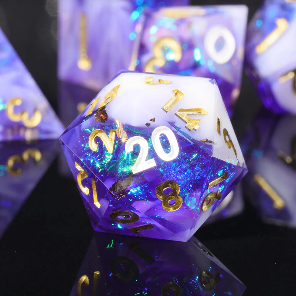 Fire Soul Resin Polyhedral Unique Dice Sets D&D - Image 2