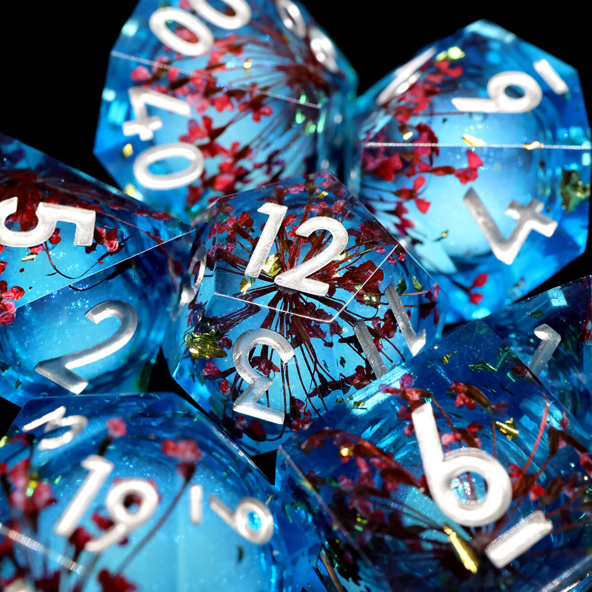 Liquid Core 7-Piece DND Dice Set Sharp Edge - Image 7