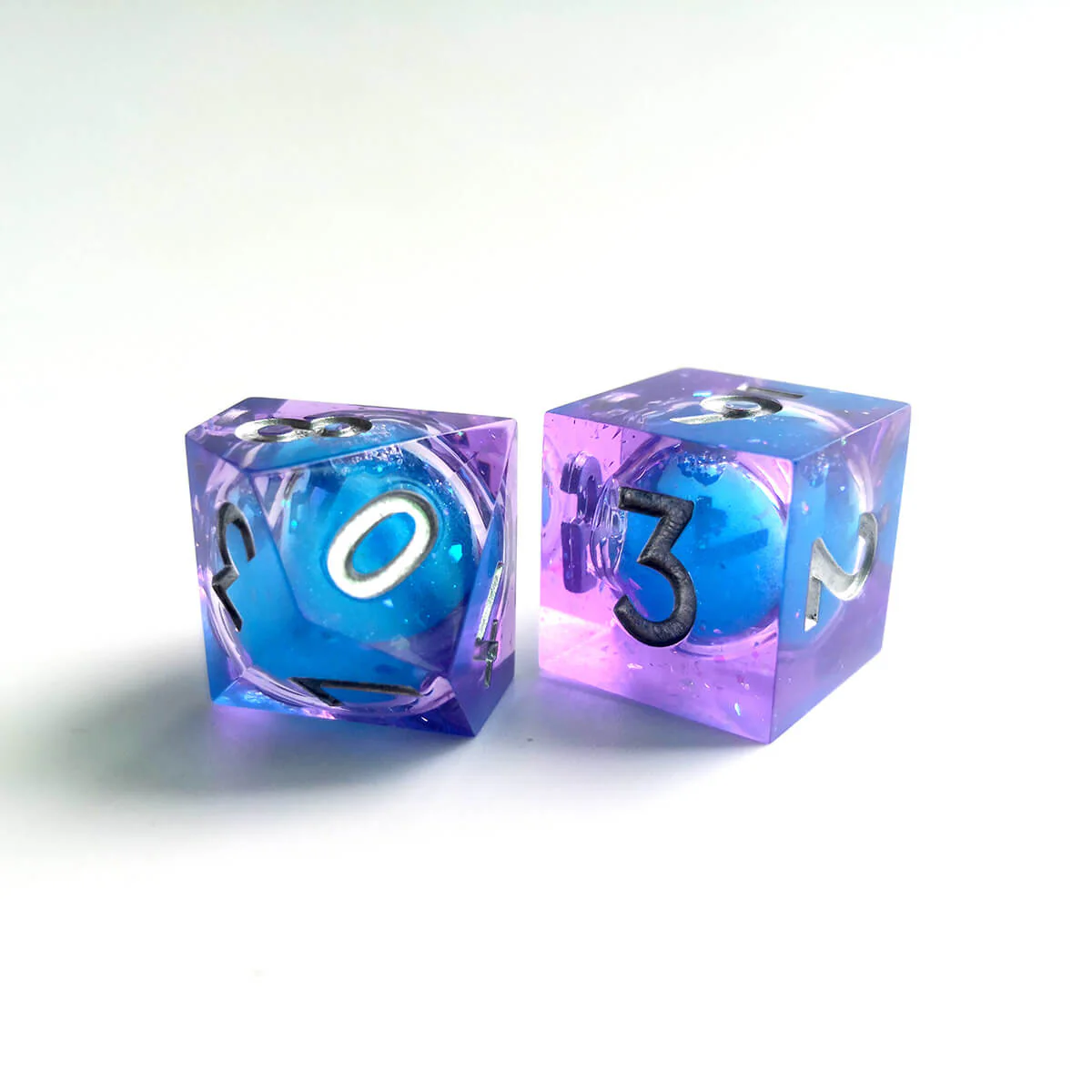 Liquid Core 7-Piece Sharp Edge DND Dice Set - Image 3