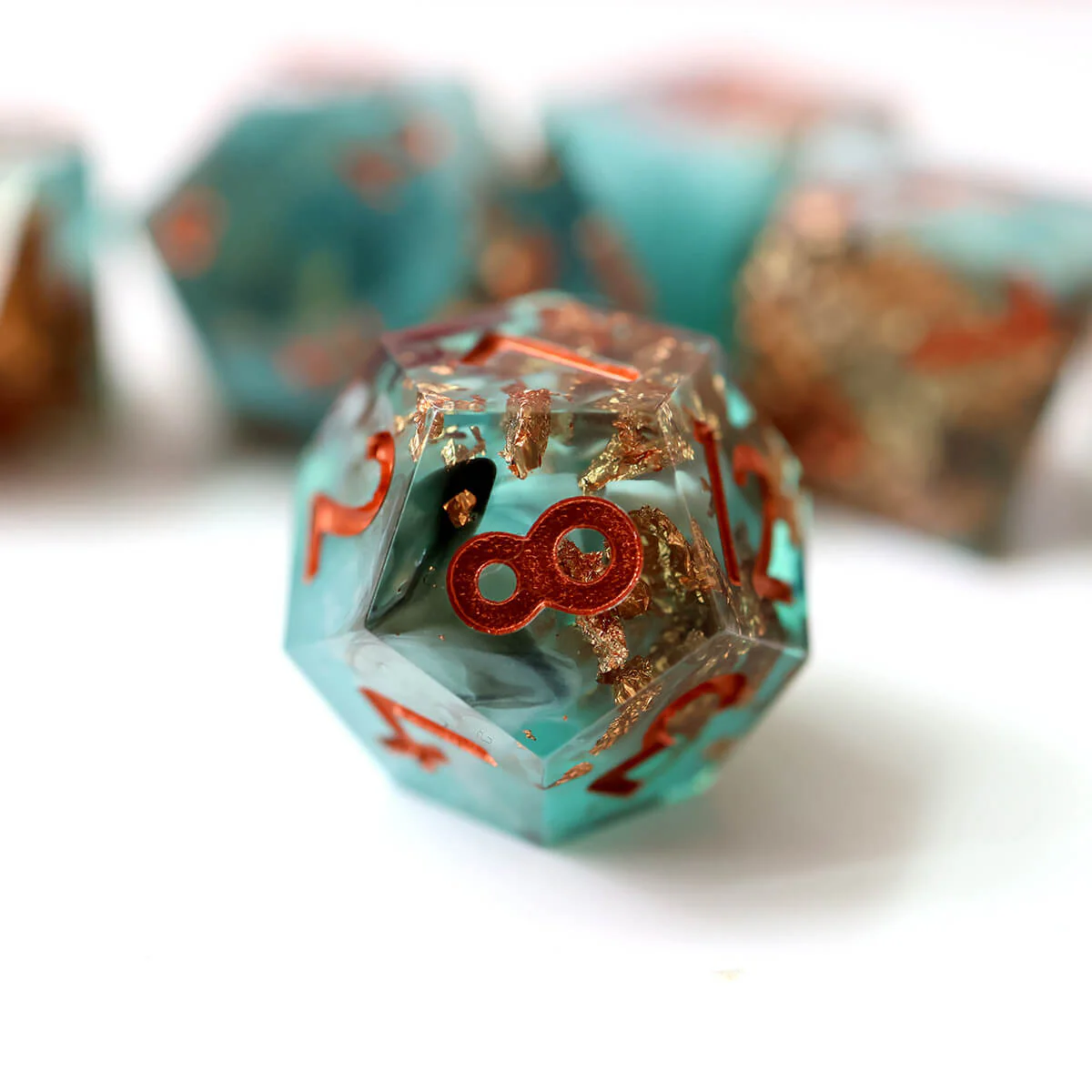 Moonlit Shadow DND Dice Set 7-Piece Sharp Edge - Image 2