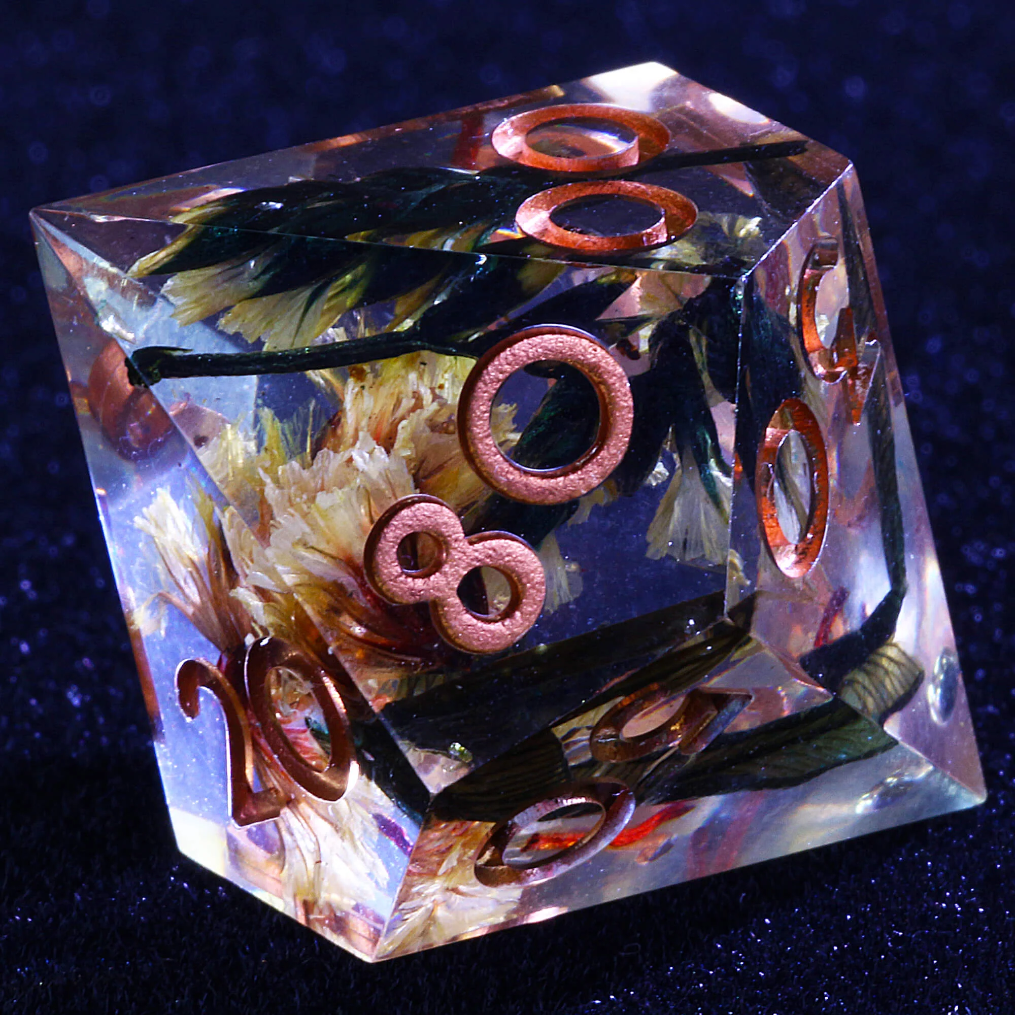 Polyhedral Cool D and D Set of Dice Flower - Image 8