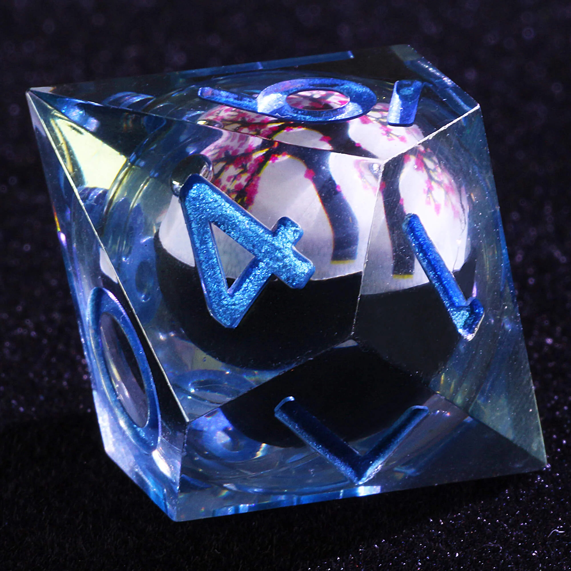 Polyhedral Cool Liquid Core DD Set of Dice Flower Tree - Image 5