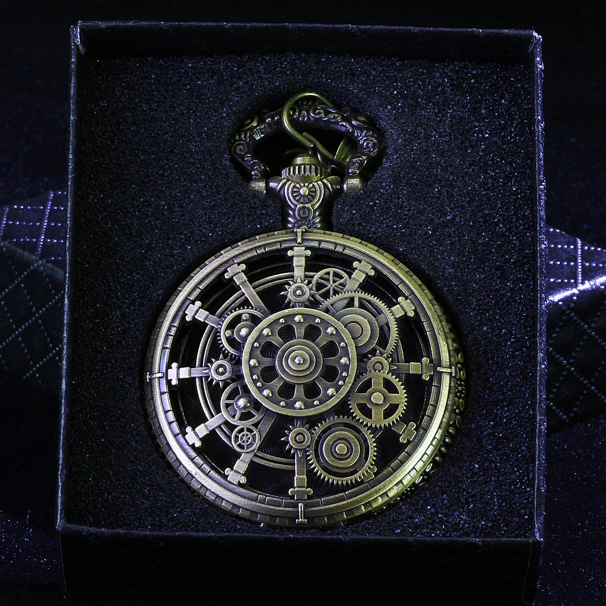 Punk Gear Mini Polyhedral Metal Dice Sets D&D with Pocket Watch Shell Case - Image 9