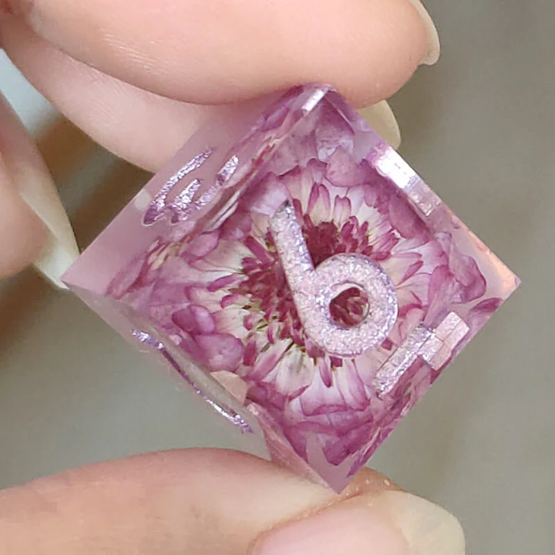 Undead Flower Polyhedral Resin 7 Cool DnD Dice Sets - Image 3